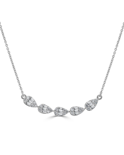 Sabrina Designs 14k 0.30 Ct. Tw. Diamond Bar Necklace