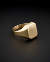 ITALIAN GOLD 14K ITALIAN GOLD RECTANGULAR SIGNET RING