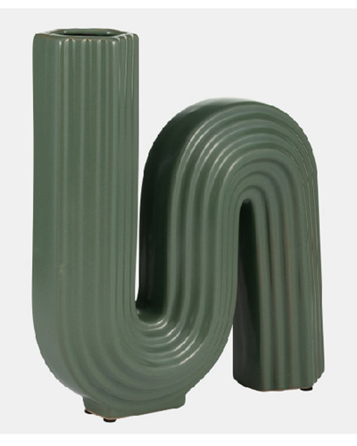R16 Home Sage Loopy Vase In Green