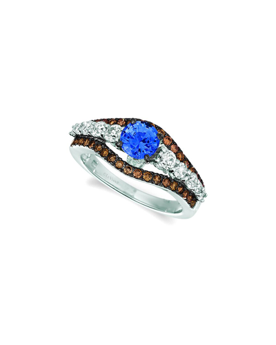 LE VIAN LE VIAN® 14K VANILLA GOLD® 1.84 CT. TW. DIAMOND & SAPPHIRE RING