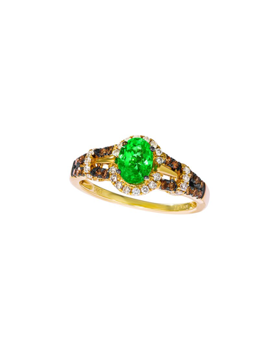 Le Vian ® 14k Honey Gold™ 1.05 Ct. Tw. Diamond & Emerald Ring