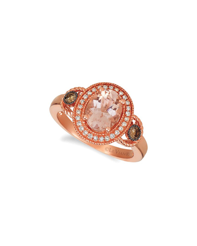 Le Vian ® 14k Strawberry Gold® 1.55 Ct. Tw. Diamond & Morganite Ring