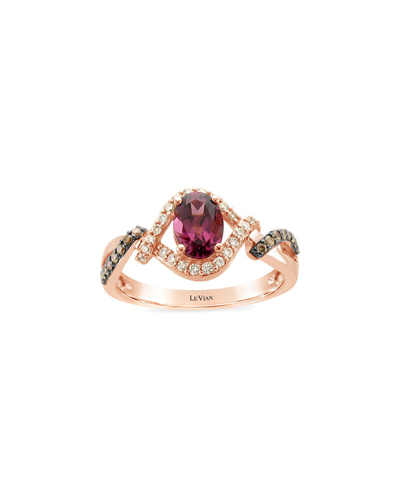 Le Vian ® 14k Strawberry Gold® 1.13 Ct. Tw. Diamond & Purple Garnet Ring