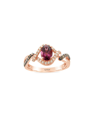 Le Vian 14k Strawberry Gold 1.13 Ct. Tw. Diamond & Purple Garnet Ring