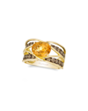 LE VIAN LE VIAN® 14K HONEY GOLD™ 2.79 CT. TW. DIAMOND & CITRINE RING