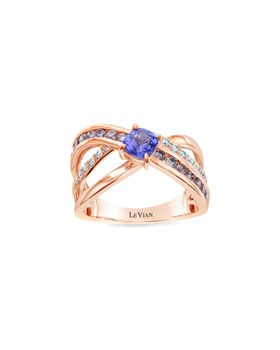 Le Vian 14k Strawberry Gold 1.17 Ct. Tw. Diamond & Tanzanite Ring