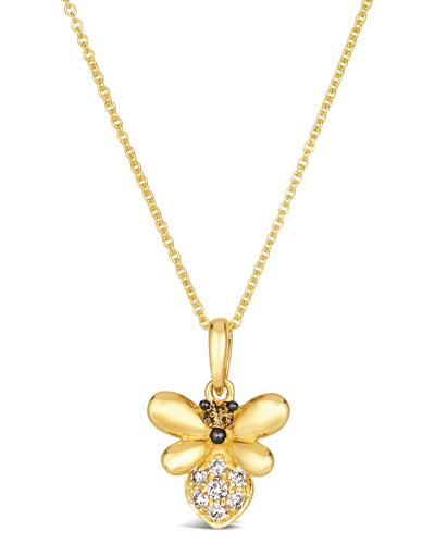 Le Vian ® 14k Honey Gold™ 0.17 Ct. Tw. Diamond Pendant Necklace