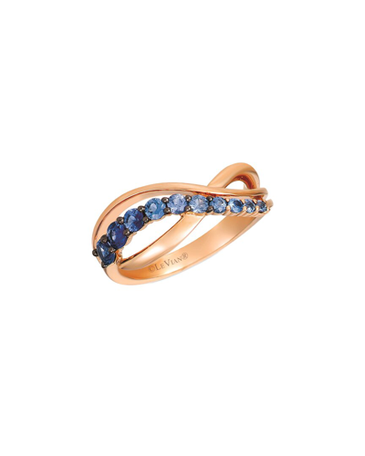 Le Vian ® 14k Strawberry Gold® 0.63 Ct. Tw. Ombre Sapphire Ring