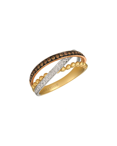 Le Vian 14k Tri-tone 0.33 Ct. Tw. Diamond Ring
