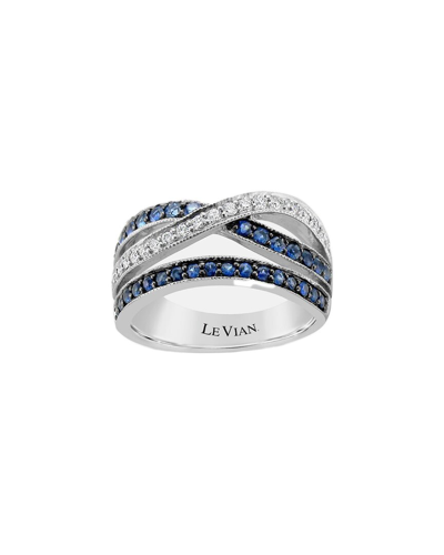 LE VIAN LE VIAN® 14K VANILLA GOLD® 0.84 CT. TW. DIAMOND & SAPPHIRE RING