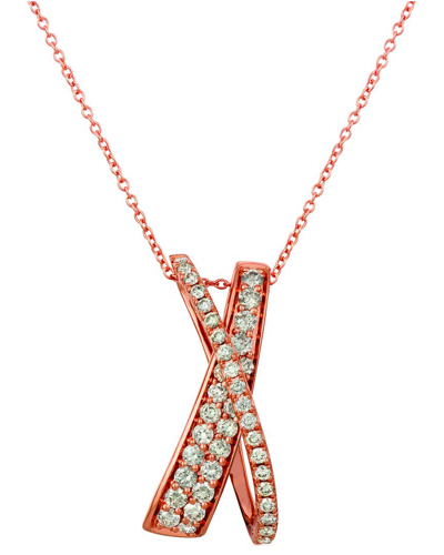 Le Vian ® 14k Strawberry Gold® 0.65 Ct. Tw. Diamond Pendant Necklace