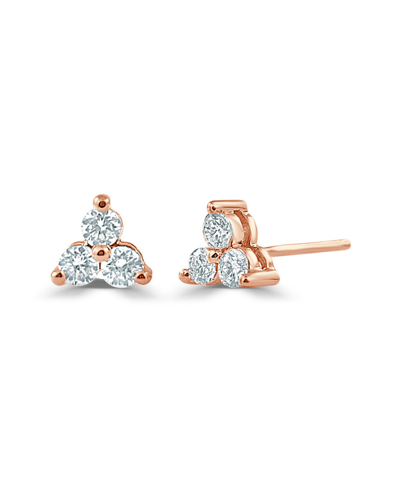 Sabrina Designs 14k Rose Gold 0.25 Ct. Tw. Diamond Cluster Studs
