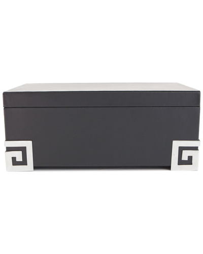 Orchids Lux Home Urban Leather Box In Black