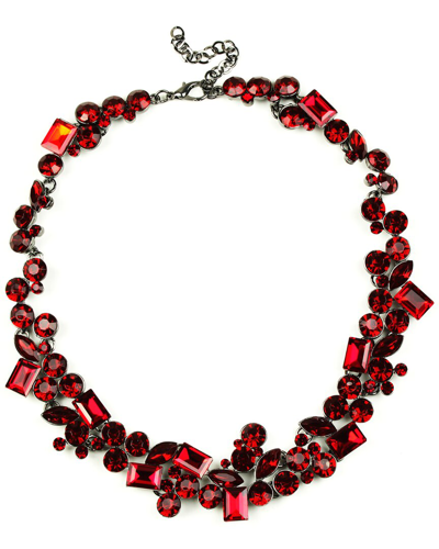 Eye Candy La The Luxe Collection Crystal Collar Necklace In Red
