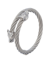 EYE CANDY LA EYE CANDY LA TITANIUM DOUBLE WOLF WIRE BRACELET