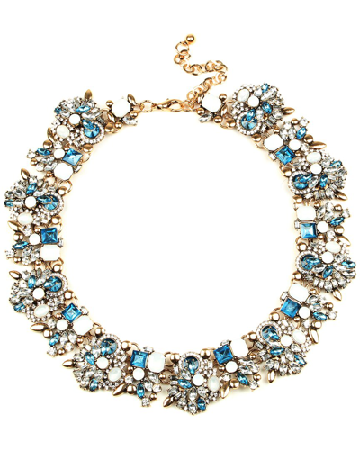 Eye Candy La Luxe Collection Crystal Ivy Necklace In Blue