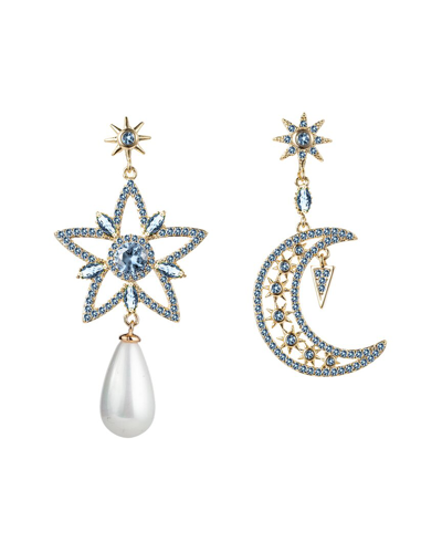 EYE CANDY LA EYE CANDY LA LUXE COLLECTION CZ STAR & MOON EARRINGS