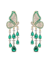 Eye Candy La Women's The Luxe Goldtone Brass & Cubic Zirconia Monarch Dangle Earrings