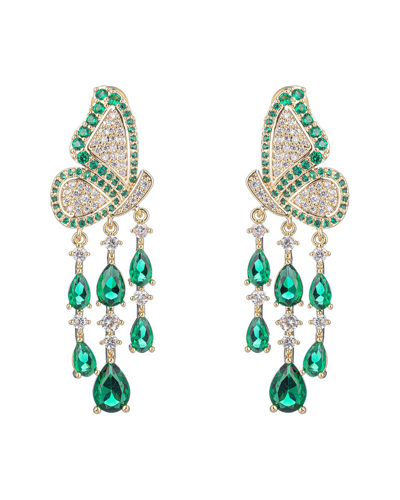 Eye Candy La Women's The Luxe Goldtone Brass & Cubic Zirconia Monarch Dangle Earrings