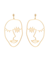 EYE CANDY LA EYE CANDY LA THE LUXE COLLECTION CZ FACE ME EARRINGS