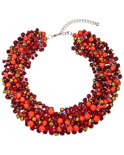 Eye Candy La Julia Necklace In Red