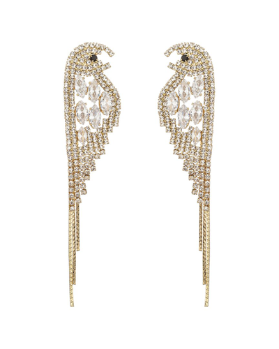 EYE CANDY LA EYE CANDY LA CZ SCARLETT PARAKEET DANGLE EARRINGS