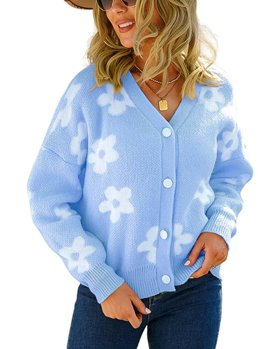 Enjoy Petra Cardigan In Blue