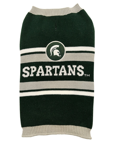 Pets First Ncaa Michigan State Pet Sweater In Multicolor