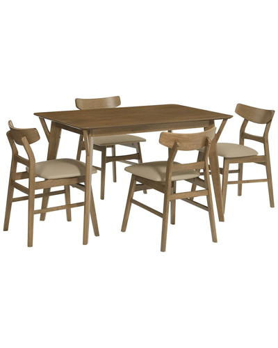 Progressive Furniture 5pc Marlow Dining Table & Chairs Set