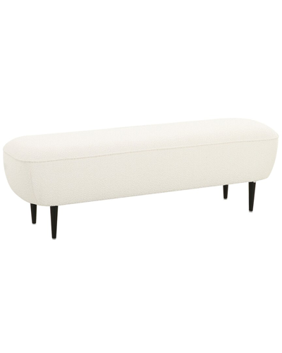 Tov Furniture Denise Cream Boucle Bench