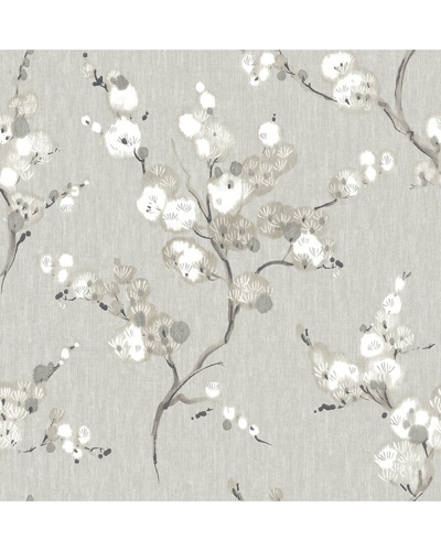 Nuwallpaper Grey Mirei Peel & Stick Wallpaper