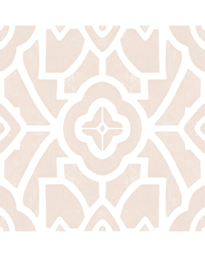Floorpops Parthanon Peel & Stick Floor Tiles Set Of 20 In Pink