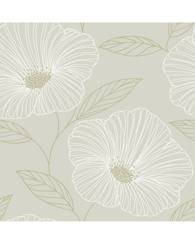 NUWALLPAPER NUWALLPAPER DOVE FLOWERET PEEL & STICK WALLPAPER