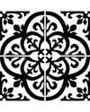 Inhome Avignon Peel & Stick Backsplash Tiles Set Of 2 In Black