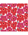 Marimekko Red Pieni Unikko Peel & Stick Wallpaper In Red