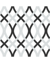 Nuwallpaper Black And Silver Lattice Peel & Stick Wallpaper In Black