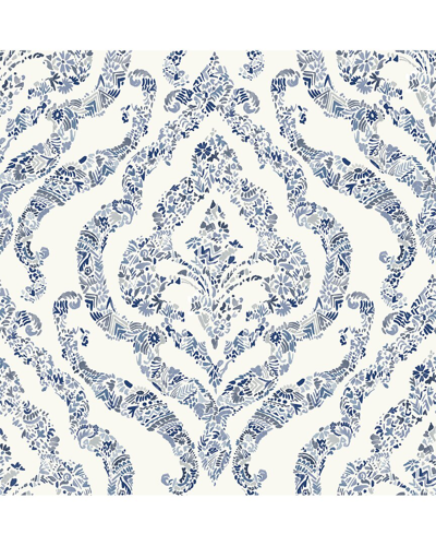 Nuwallpaper Guilford Peel & Stick Wallpaper In Blue