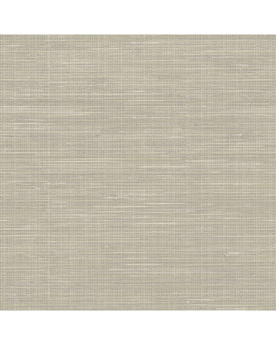 Nuwallpaper Wheat Grasscloth Peel & Stick Wallpaper In Brown