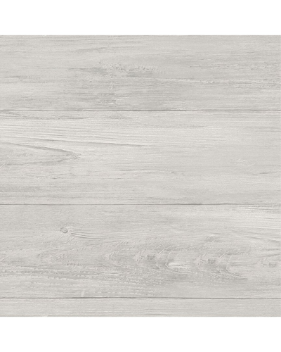 NUWALLPAPER NUWALLPAPER GREY WOOD PLANK PEEL & STICK WALLPAPER