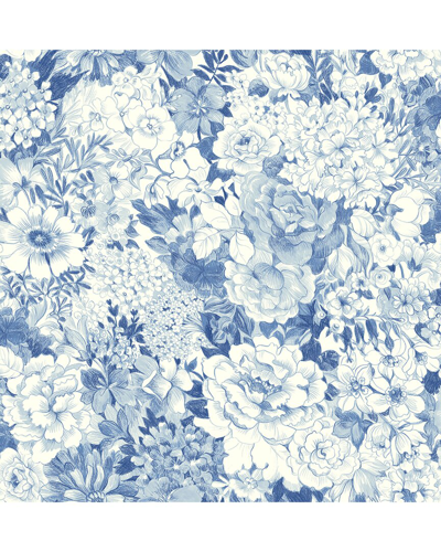 Nuwallpaper Indigo Empress Garden Peel & Stick Wallpaper