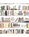 Nuwallpaper Yellow Shelf Stories Peel & Stick Wallpaper In Yellow