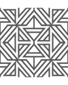 Nuwallpaper Black Linear Peel & Stick Wallpaper In Black