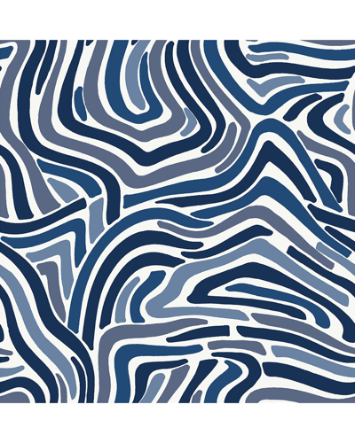 Nuwallpaper Blue Spirited Peel & Stick Wallpaper
