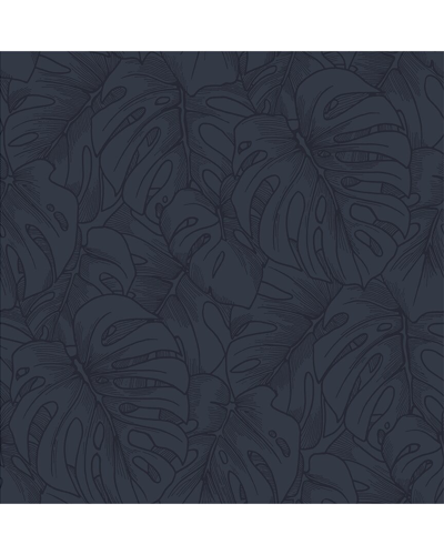 Scott Living Indigo Borneo Peel & Stick Wallpaper In Blue