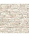 Inhome White Washed Denver Brick Peel & Stick Wallpaper In White