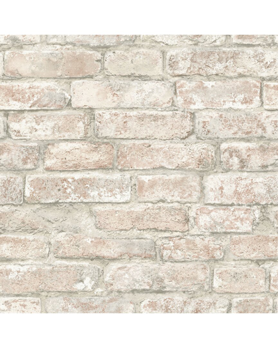 Inhome White Washed Denver Brick Peel & Stick Wallpaper