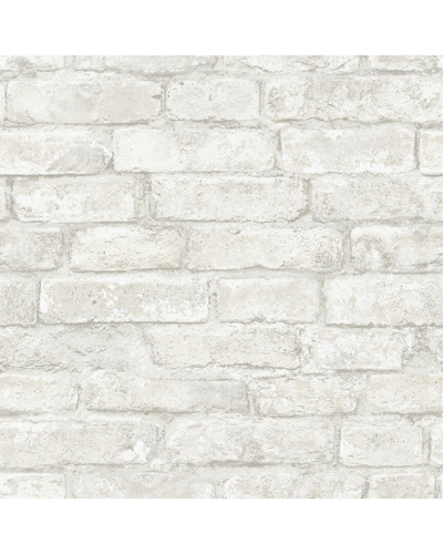 INHOME INHOME WHITE DENVER BRICK PEEL & STICK WALLPAPER