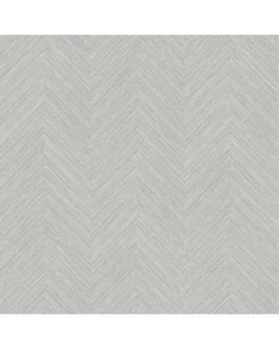 Nuwallpaper Taupe And Blue Sampson Peel & Stick Wallpaper In Brown