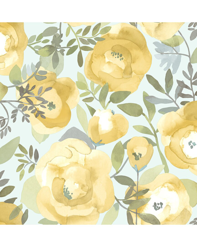 NUWALLPAPER NUWALLPAPER PEACHY KEEN YELLOW PEEL & STICK WALLPAPER