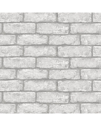 Inhome Cambridge Brick Grey Peel & Stick Wallpaper